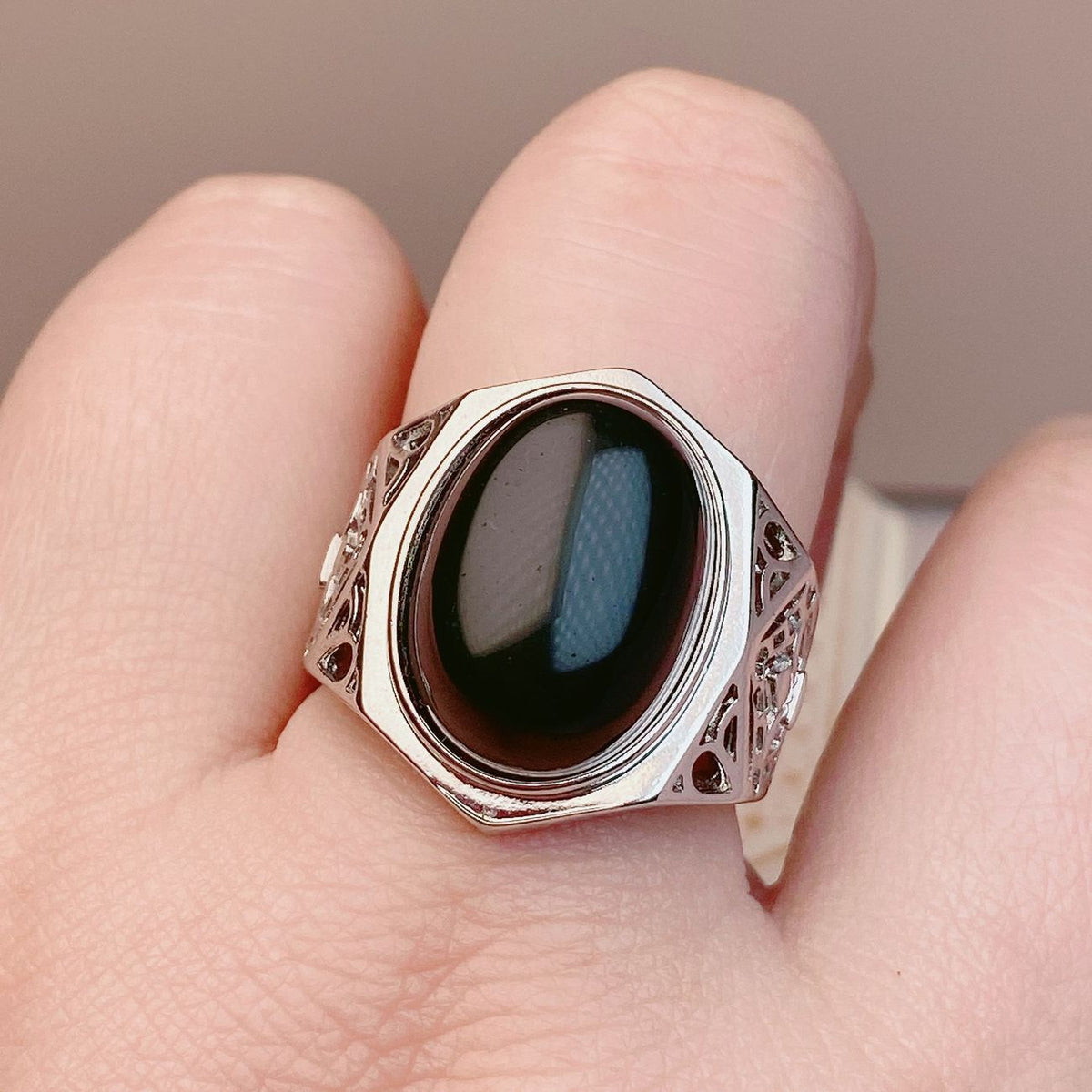 Obsidian Ring — Shielding Your Energy | Consecrated & Special‑Blessing Custom‑Made