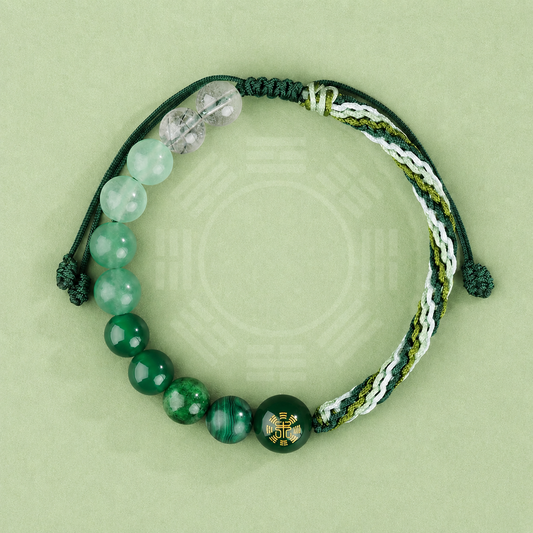 Wood Element Crystal Bracelet | Five Elements Gemstone Jewelry