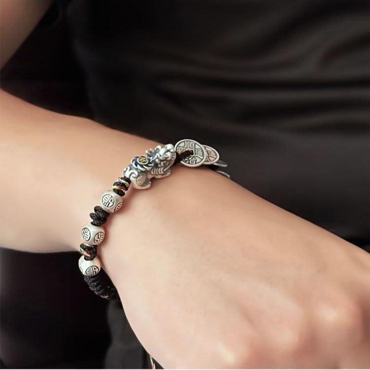 Pixiu Wealth Bracelet – Lucky Red String Bracelet for Men & Women