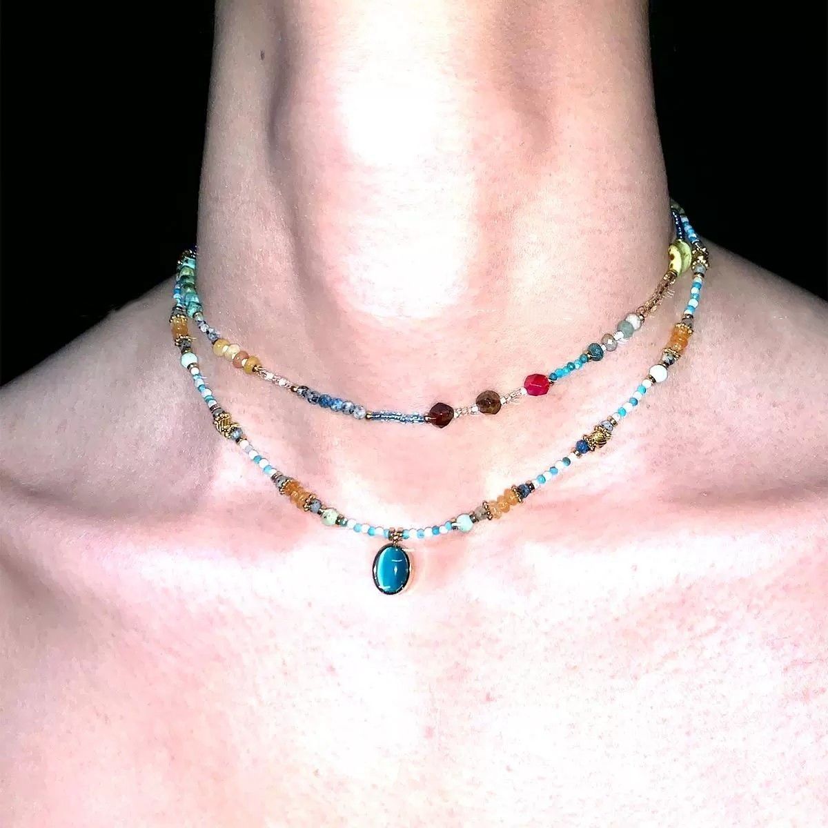 The Journey Within — Elemental Harmony Layering Necklace