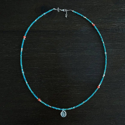 Eastern Symbolic Medallion Strand – 2-in-1 Necklace & Wrap Bracelet