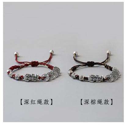 Pixiu Wealth Bracelet – Lucky Red String Bracelet for Men & Women