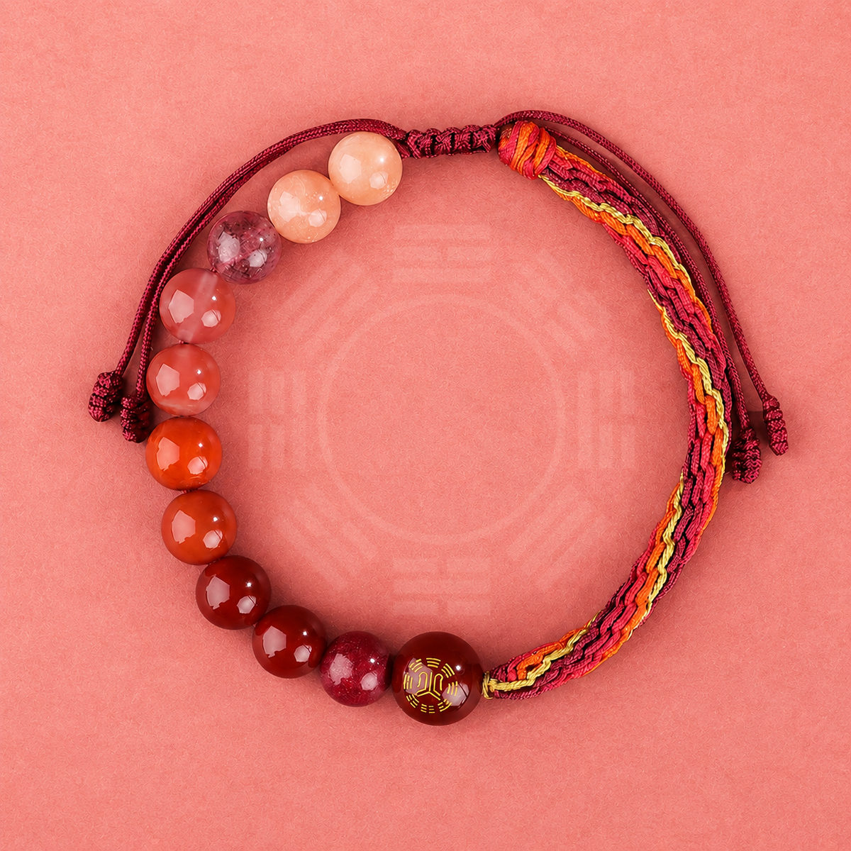 Fire Element Crystal Bracelet | Five Elements Gemstone Jewelry