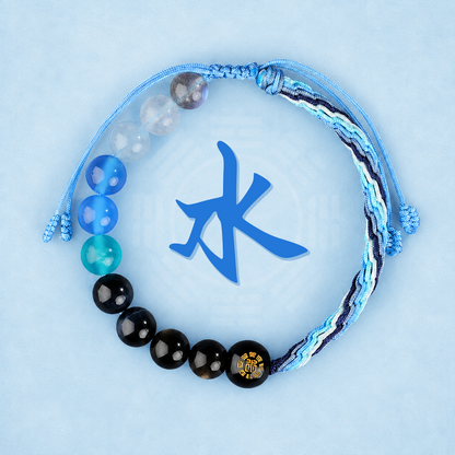 Water Element Crystal Bracelet | Five Elements Gemstone Jewelry